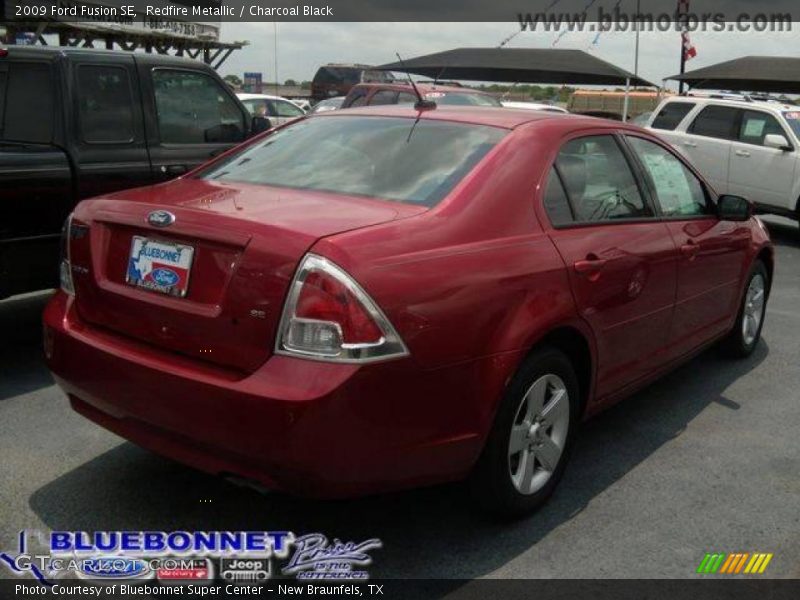Redfire Metallic / Charcoal Black 2009 Ford Fusion SE
