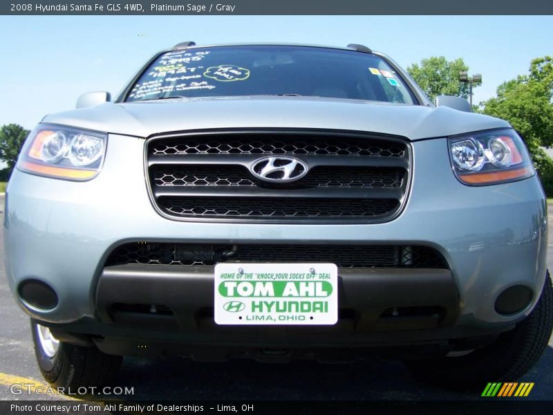 Platinum Sage / Gray 2008 Hyundai Santa Fe GLS 4WD