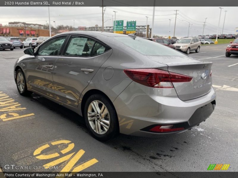 Fluid Metal / Black 2020 Hyundai Elantra SEL