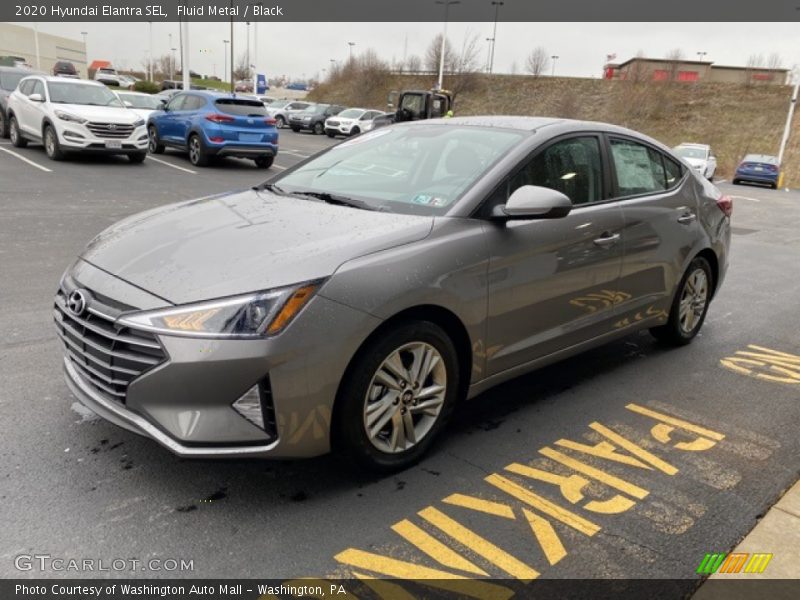 Fluid Metal / Black 2020 Hyundai Elantra SEL