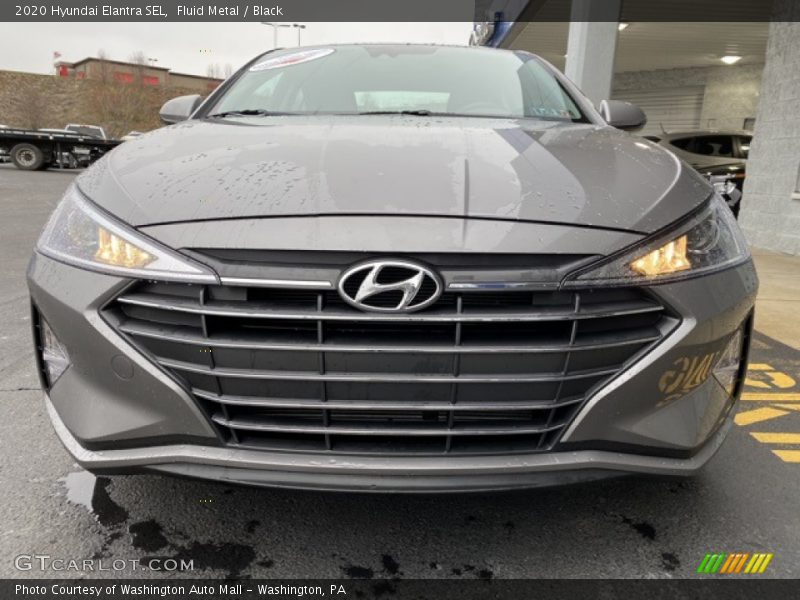 Fluid Metal / Black 2020 Hyundai Elantra SEL