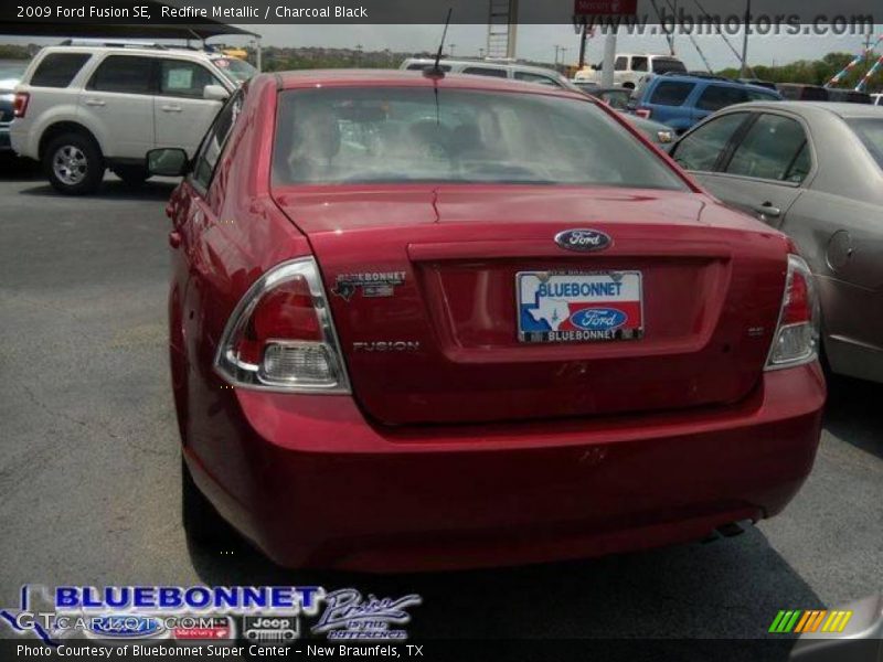 Redfire Metallic / Charcoal Black 2009 Ford Fusion SE