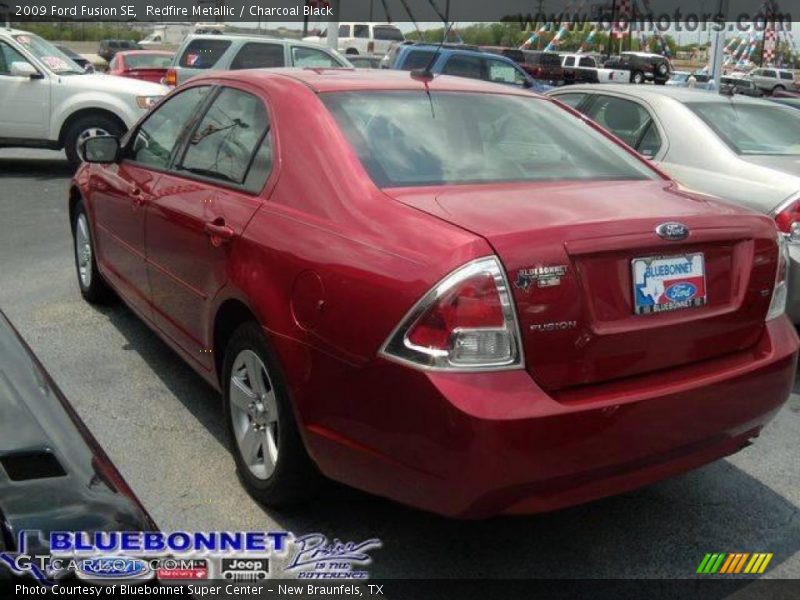 Redfire Metallic / Charcoal Black 2009 Ford Fusion SE