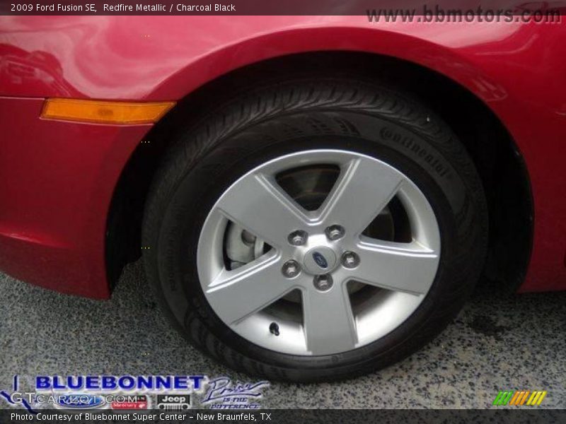 Redfire Metallic / Charcoal Black 2009 Ford Fusion SE