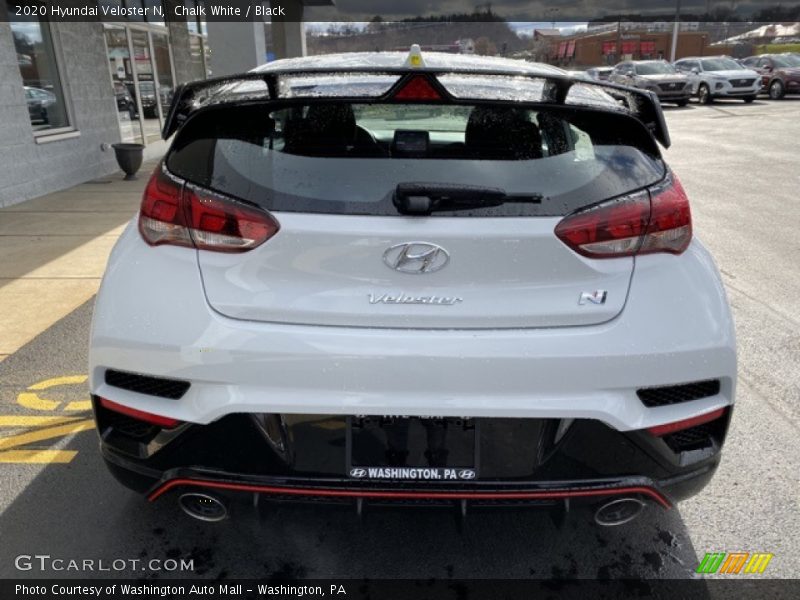 Chalk White / Black 2020 Hyundai Veloster N