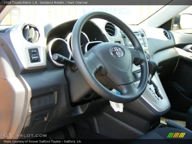 Sundance Metallic / Dark Charcoal 2009 Toyota Matrix 1.8