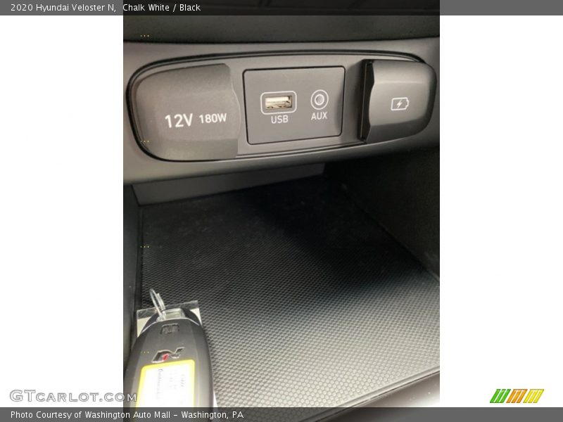 Chalk White / Black 2020 Hyundai Veloster N