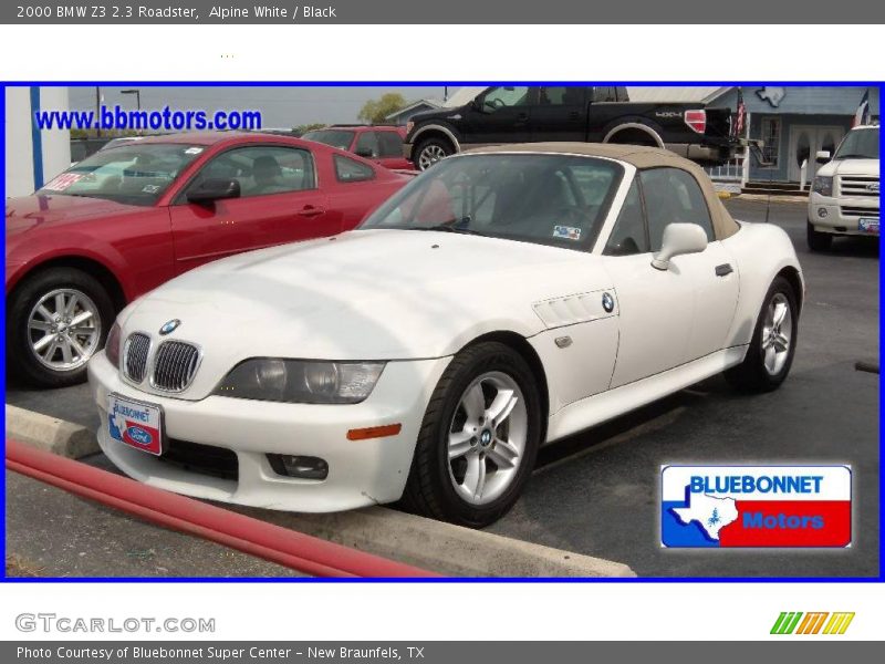 Alpine White / Black 2000 BMW Z3 2.3 Roadster