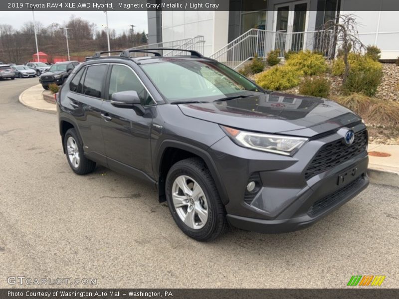 Magnetic Gray Metallic / Light Gray 2019 Toyota RAV4 XLE AWD Hybrid