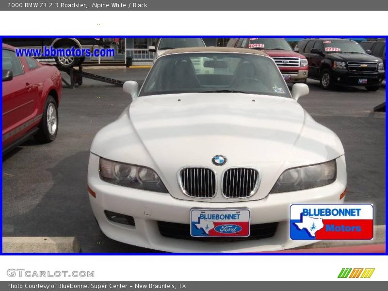 Alpine White / Black 2000 BMW Z3 2.3 Roadster