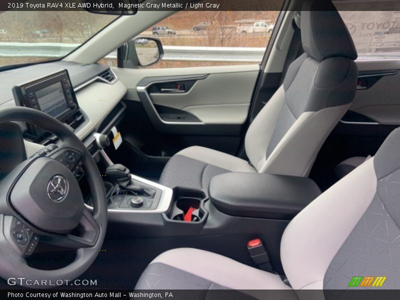 Magnetic Gray Metallic / Light Gray 2019 Toyota RAV4 XLE AWD Hybrid