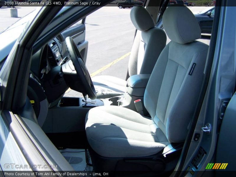 Platinum Sage / Gray 2008 Hyundai Santa Fe GLS 4WD