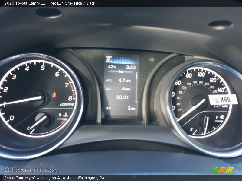 Predawn Gray Mica / Black 2020 Toyota Camry LE