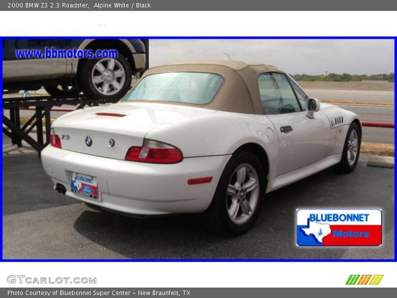Alpine White / Black 2000 BMW Z3 2.3 Roadster