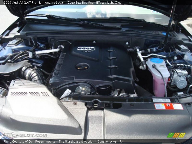  2009 A4 2.0T Premium quattro Sedan Engine - 2.0 Liter FSI Turbocharged DOHC 16-Valve VVT 4 Cylinder