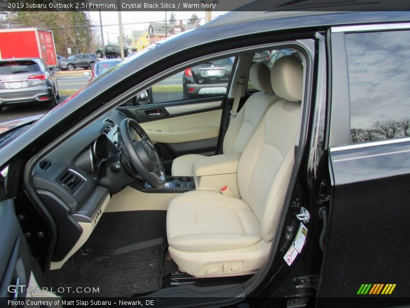 Front Seat of 2019 Outback 2.5i Premium