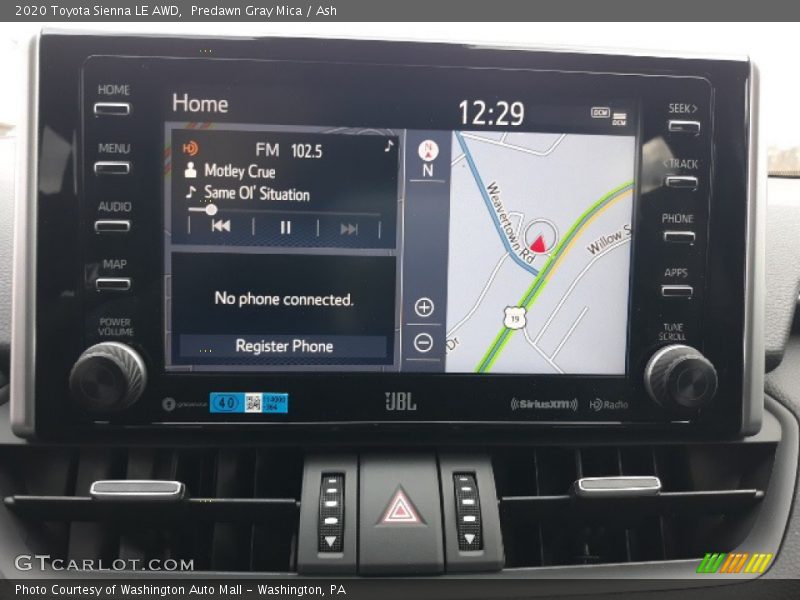 Predawn Gray Mica / Ash 2020 Toyota Sienna LE AWD