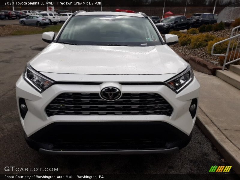 Predawn Gray Mica / Ash 2020 Toyota Sienna LE AWD