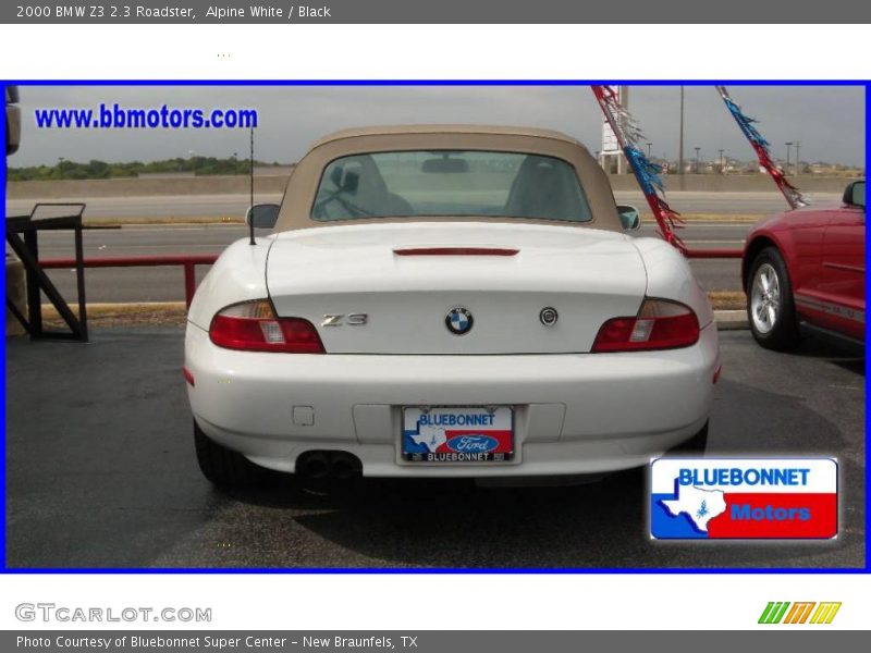 Alpine White / Black 2000 BMW Z3 2.3 Roadster