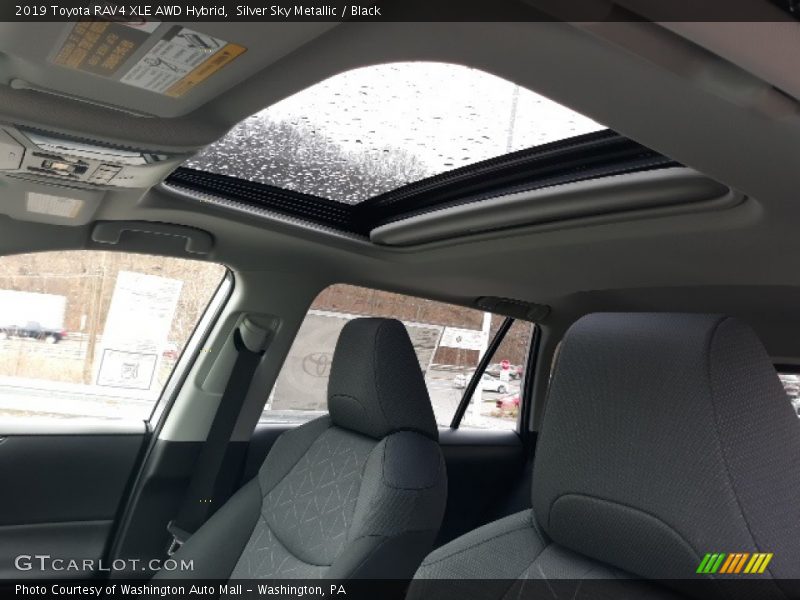 Silver Sky Metallic / Black 2019 Toyota RAV4 XLE AWD Hybrid