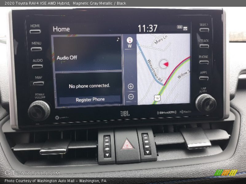 Navigation of 2020 RAV4 XSE AWD Hybrid