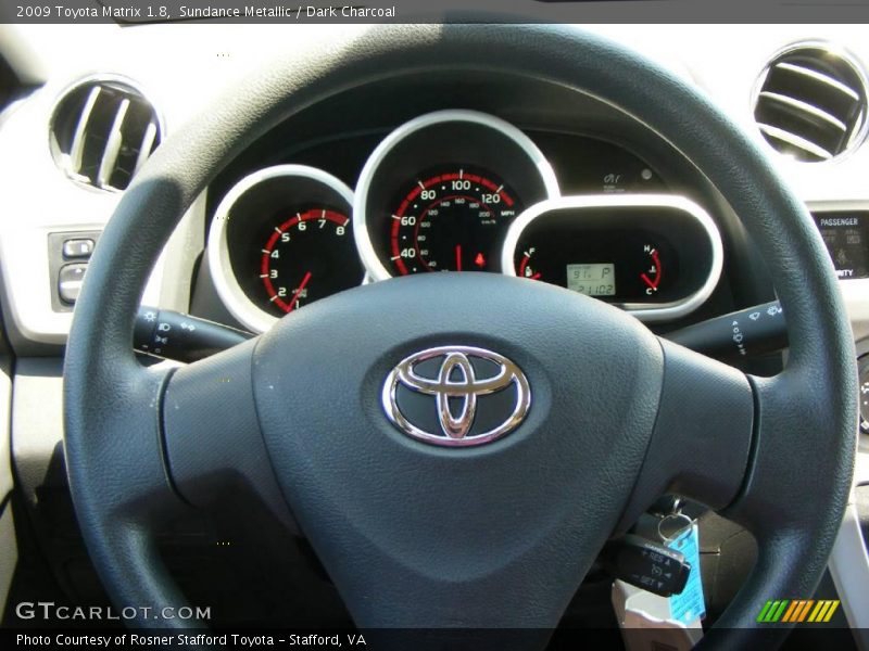 Sundance Metallic / Dark Charcoal 2009 Toyota Matrix 1.8