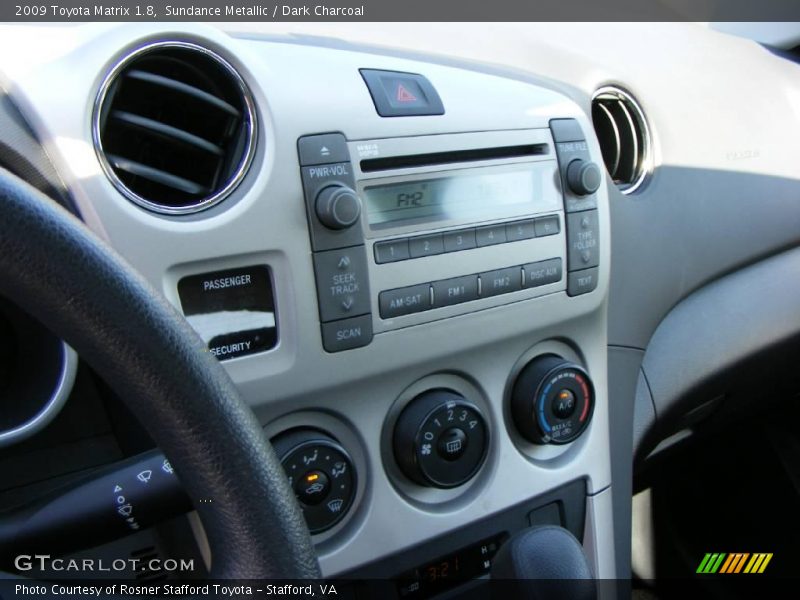 Sundance Metallic / Dark Charcoal 2009 Toyota Matrix 1.8