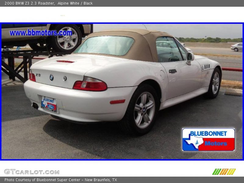 Alpine White / Black 2000 BMW Z3 2.3 Roadster