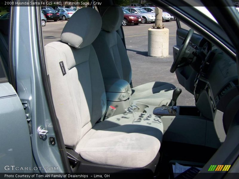 Platinum Sage / Gray 2008 Hyundai Santa Fe GLS 4WD
