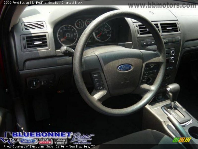 Redfire Metallic / Charcoal Black 2009 Ford Fusion SE