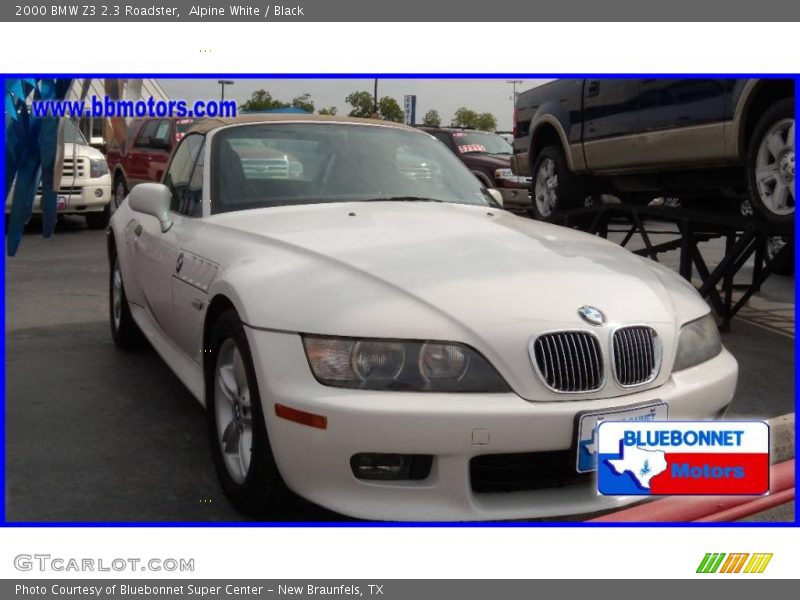 Alpine White / Black 2000 BMW Z3 2.3 Roadster