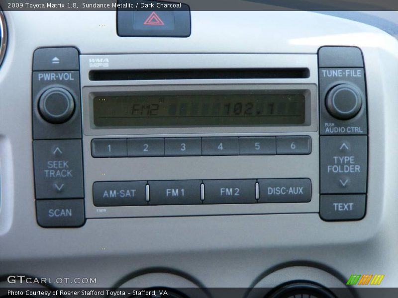 Sundance Metallic / Dark Charcoal 2009 Toyota Matrix 1.8