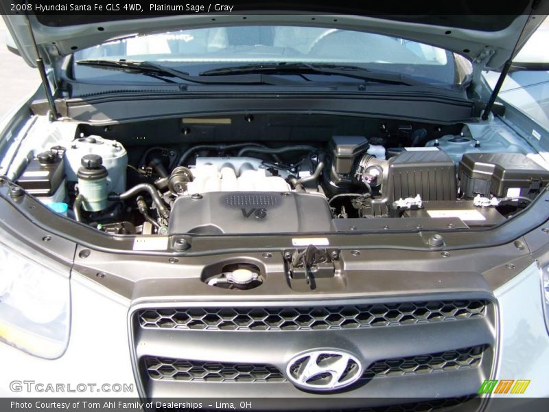 Platinum Sage / Gray 2008 Hyundai Santa Fe GLS 4WD