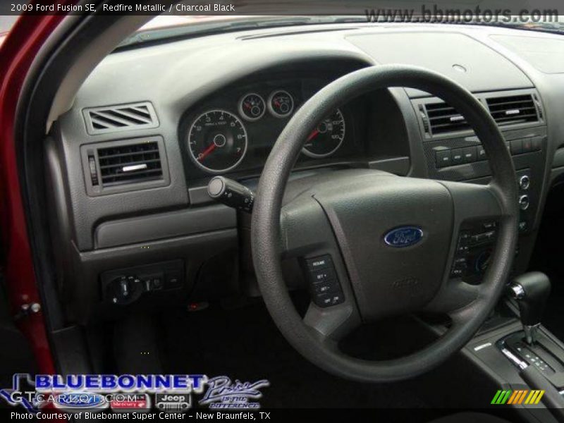 Redfire Metallic / Charcoal Black 2009 Ford Fusion SE
