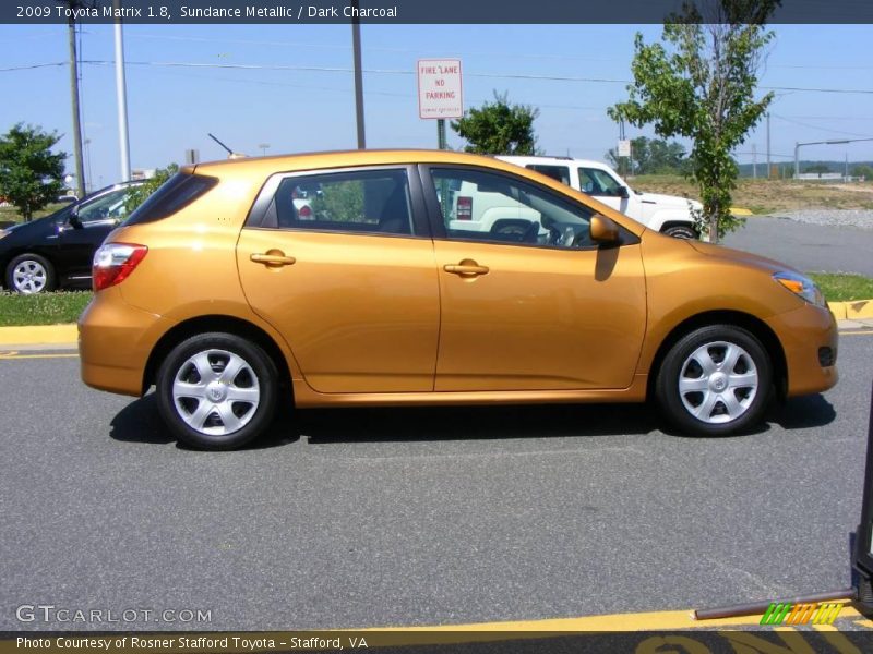 Sundance Metallic / Dark Charcoal 2009 Toyota Matrix 1.8
