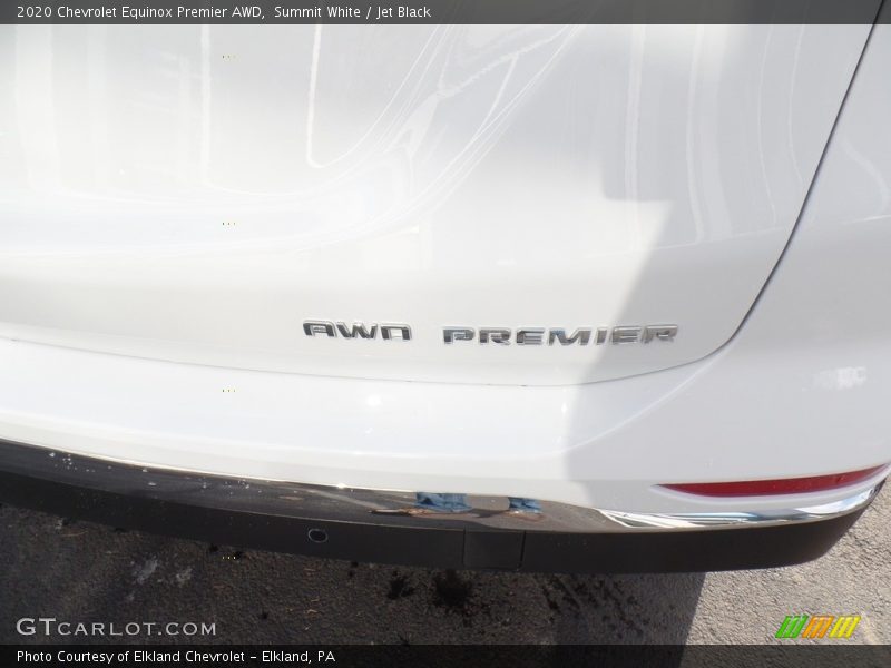 Summit White / Jet Black 2020 Chevrolet Equinox Premier AWD