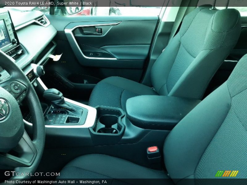 Super White / Black 2020 Toyota RAV4 LE AWD