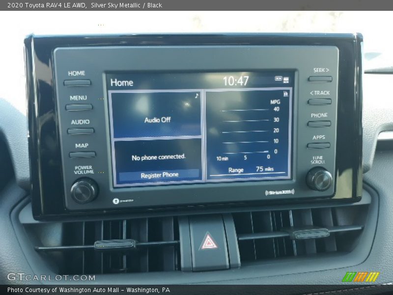 Silver Sky Metallic / Black 2020 Toyota RAV4 LE AWD