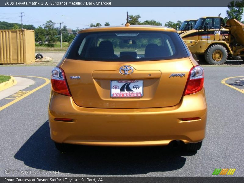 Sundance Metallic / Dark Charcoal 2009 Toyota Matrix 1.8