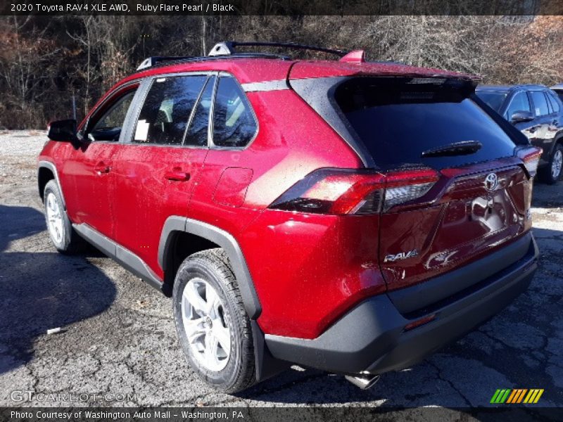 Ruby Flare Pearl / Black 2020 Toyota RAV4 XLE AWD