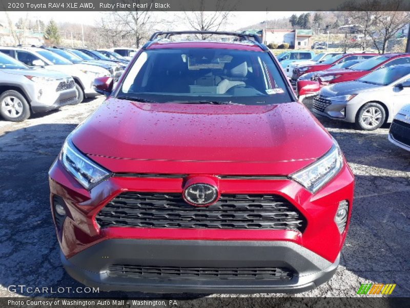 Ruby Flare Pearl / Black 2020 Toyota RAV4 XLE AWD