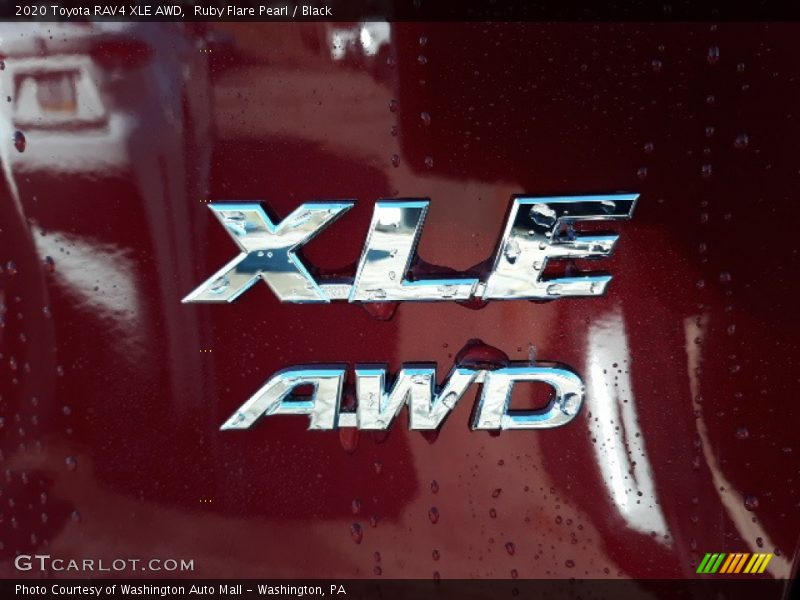 Ruby Flare Pearl / Black 2020 Toyota RAV4 XLE AWD