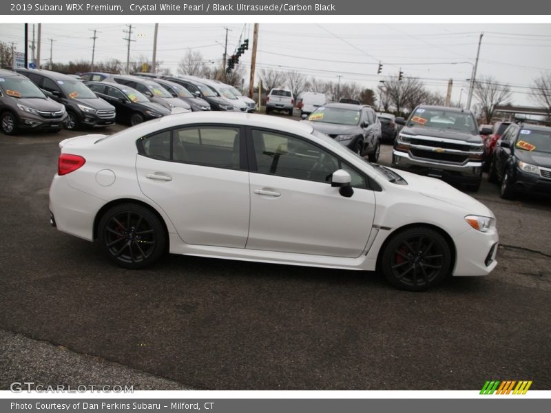 Crystal White Pearl / Black Ultrasuede/Carbon Black 2019 Subaru WRX Premium