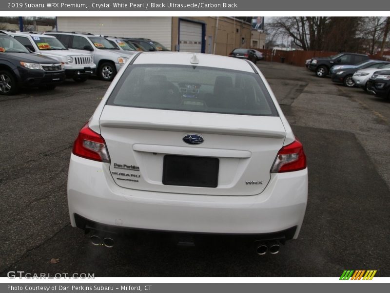 Crystal White Pearl / Black Ultrasuede/Carbon Black 2019 Subaru WRX Premium