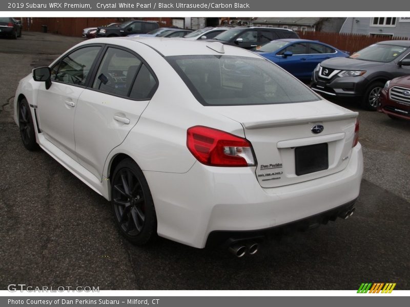 Crystal White Pearl / Black Ultrasuede/Carbon Black 2019 Subaru WRX Premium