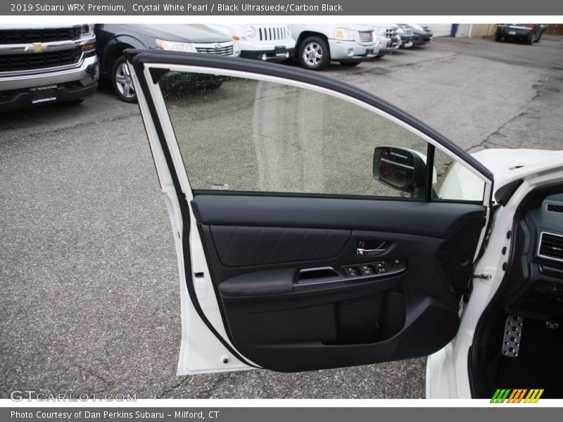 Crystal White Pearl / Black Ultrasuede/Carbon Black 2019 Subaru WRX Premium