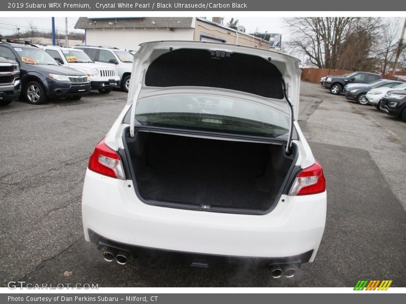 Crystal White Pearl / Black Ultrasuede/Carbon Black 2019 Subaru WRX Premium