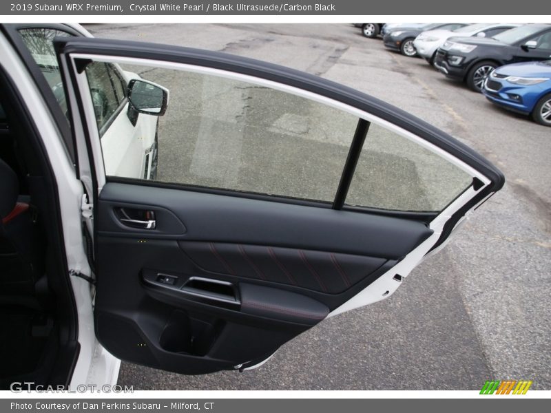 Crystal White Pearl / Black Ultrasuede/Carbon Black 2019 Subaru WRX Premium