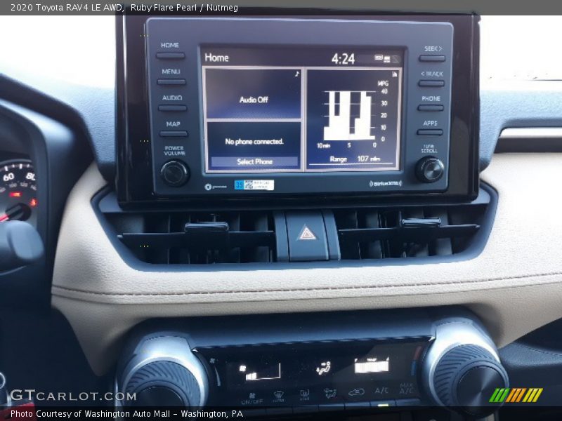 Controls of 2020 RAV4 LE AWD