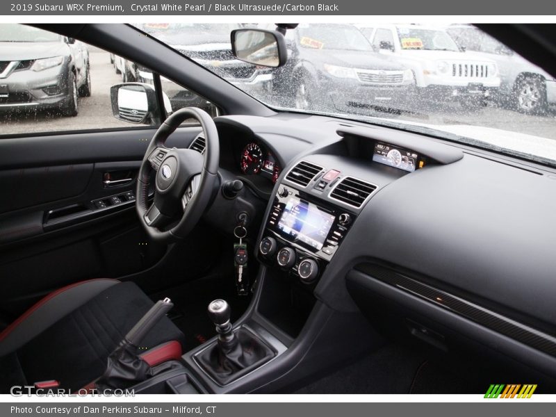 Crystal White Pearl / Black Ultrasuede/Carbon Black 2019 Subaru WRX Premium